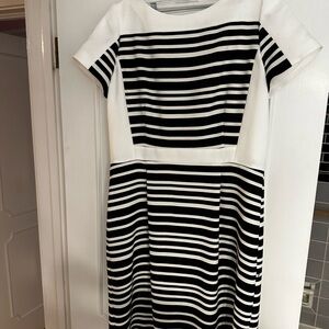 Tahari Linen Striped Dress size 14